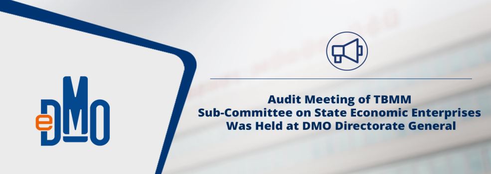 Audit Meeting of TBMM Sub-Committee on State Economic Enterprises Was Held at DMO Directorate General